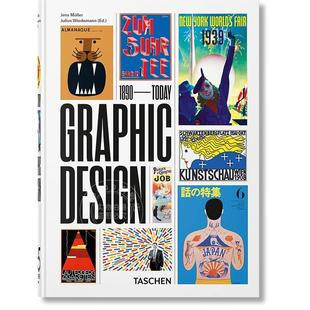 平面设计史 The History of Graphic Design 英/法/德多语言 进口原版 Taschen出版社
