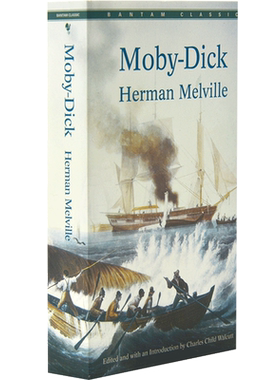 白鲸 英文原版小说 Moby-Dick 赫尔曼梅尔维尔 文学名著 Bantam Classics