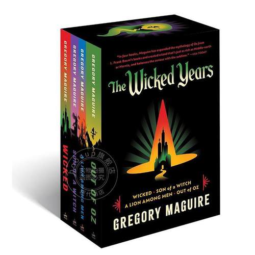 魔法坏女巫系列盒装： 魔法坏女巫 女巫之子 绿野仙踪 人中之狮 Gregory Maguire 英文原版 The Wicked 2025奥斯卡提名