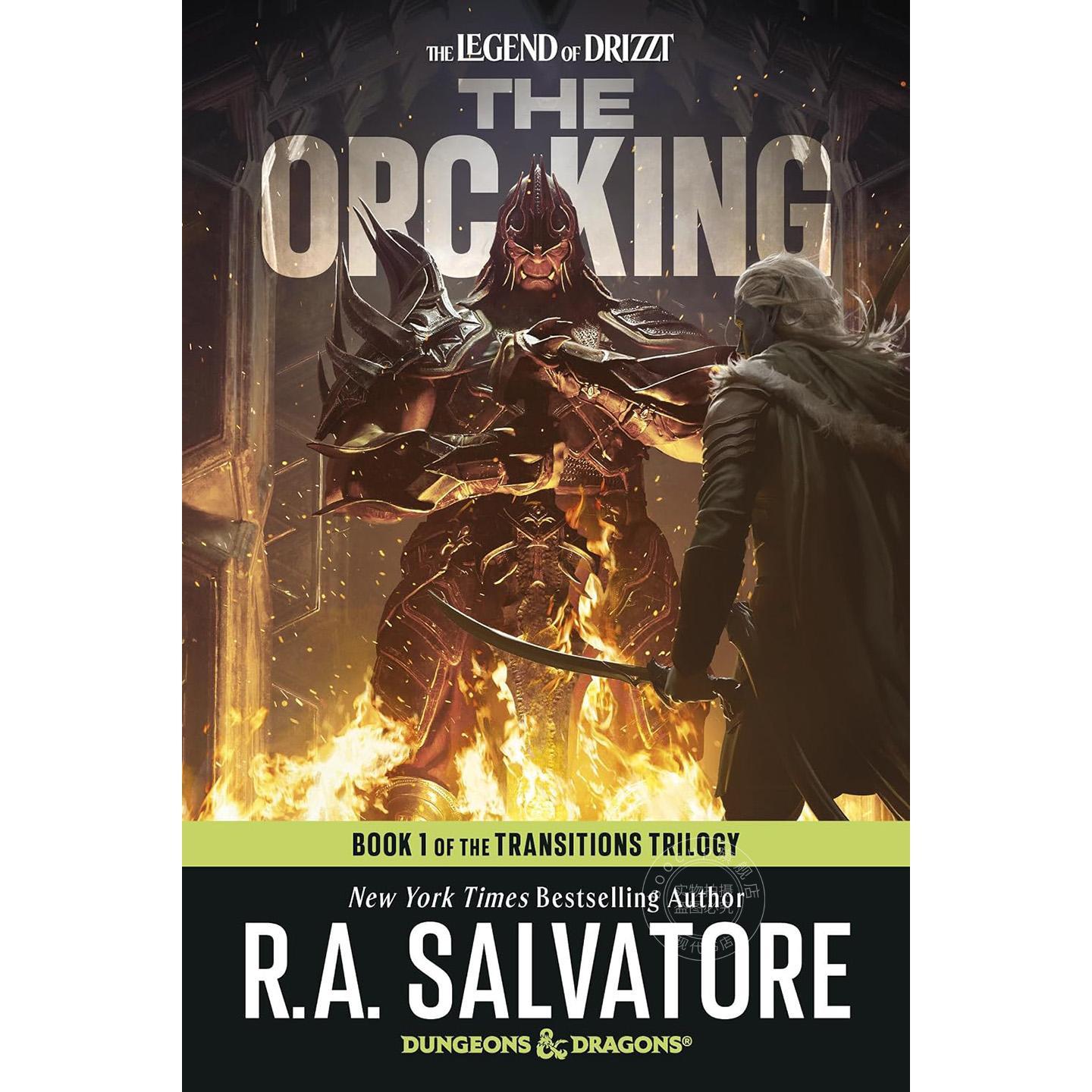 现货 兽人之王 龙与地下城 转生三部曲1 崔斯特·杜垩登传奇系列 R·A·萨尔瓦多 平装 英文原版 The Orc King: Dungeons & Dragon