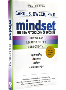 预售 思维模式:终身成长 全新的成功心理学 英文原版 Mindset The New Psychology of Success 比尔盖茨书单推荐