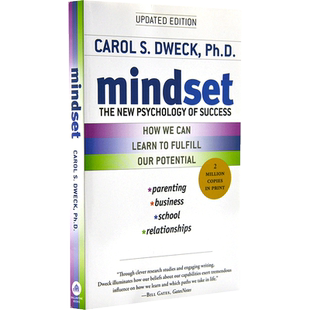 预售 思维模式:终身成长 全新的成功心理学 英文原版 Mindset The New Psychology of Success 比尔盖茨书单推荐