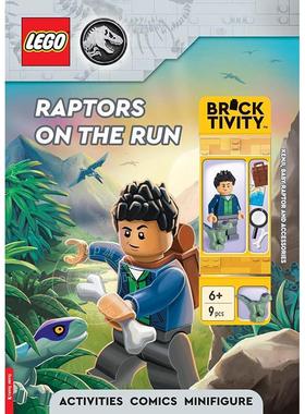 现货 乐高侏罗纪世界：奔跑的猛禽（含迷你模型 Kenji、幼猛禽和配件）英文原版 LEGO Jurassic World: Raptors on the Run