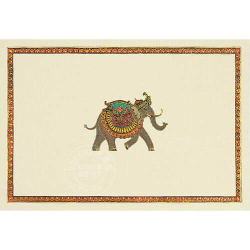 大象节 明信片信封贺卡 文创周边 Peter Pauper Press 英文原版  Elephant Festival Note Cards