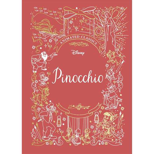 匹诺曹 布面精装 迪士尼动画经典 儿童读物 电影周边书 Disney Animated Classics系列 英文原版 Pinocchio 7-9岁