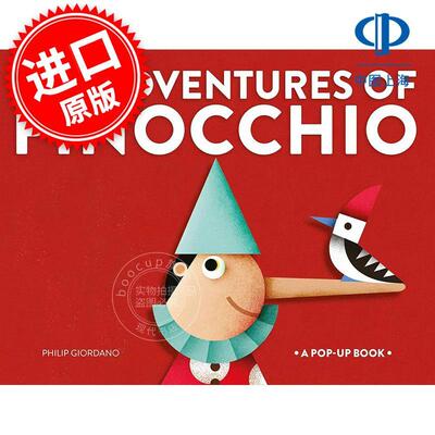 现货 木偶历险记立体书 儿童绘本故事书 英文原版 The Adventures of Pinocchio: A Pop-Up Book 3+岁