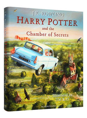 现货 哈利波特与密室 彩绘插画版 Harry Potter and Chamber of Secrets JK罗琳 大开本精装 收藏 插图版