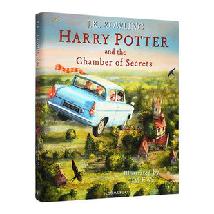 现货 哈利波特与密室 彩绘插画版 Harry Potter and Chamber of Secrets JK罗琳 大开本精装 收藏 插图版