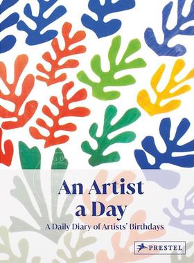 每日一艺术家：艺术家诞辰日历 文创周边 英文原版 An Artist A Day: A Daily Diary of Artists' Birthdays