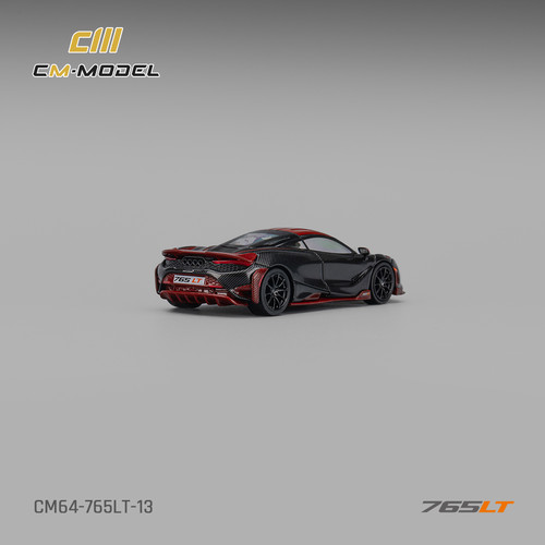 CM-MODEL 1:64迈凯伦765LT 全碳红碳合金汽车模型