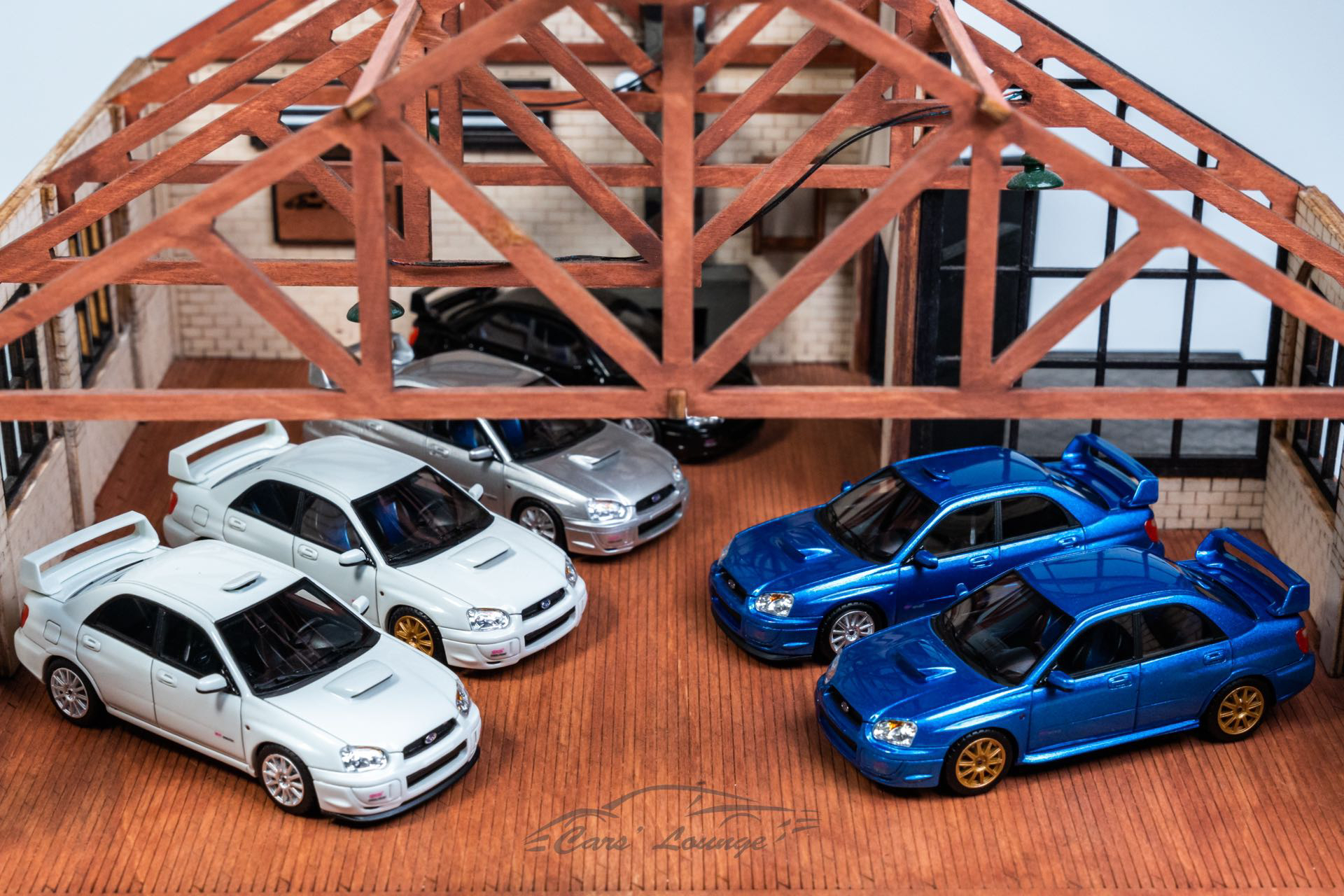 CL车廊1/64斯巴鲁8代STI与STI Spec C树脂模型限量版