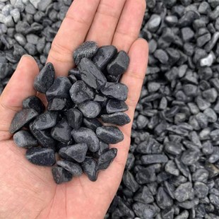 灰黑石子水洗石圆角天然玄武岩枯山水石子造景铺路铺面石头胶粘石