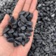 灰黑石子水洗石圆角天然玄武岩枯山水石子造景铺路铺面石头胶粘石