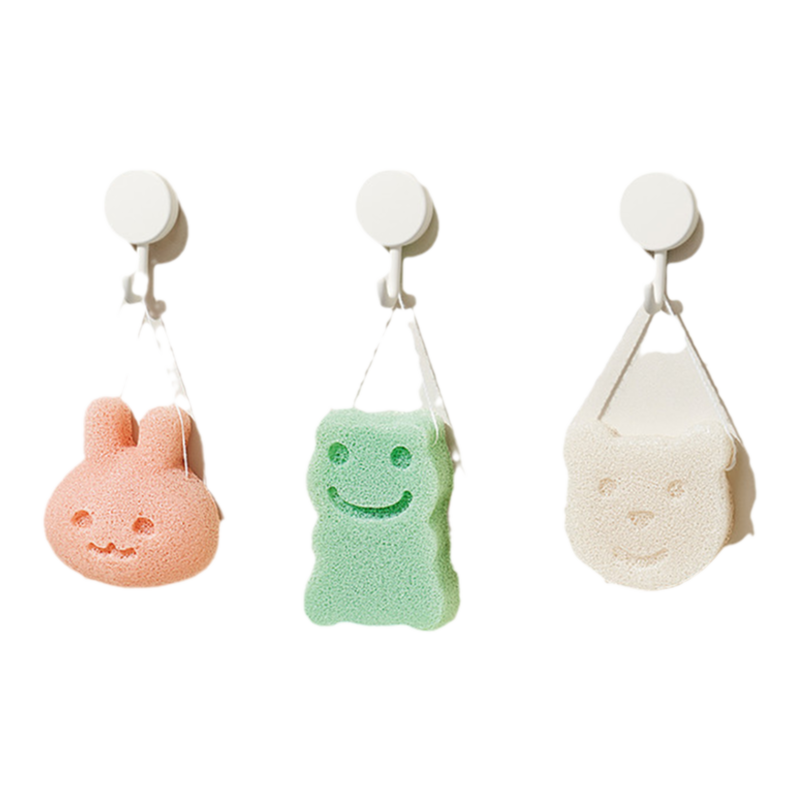 婴儿洗澡海绵宝宝洗头刷魔芋扑扑棉天然海绵新生儿童沐浴搓澡神器