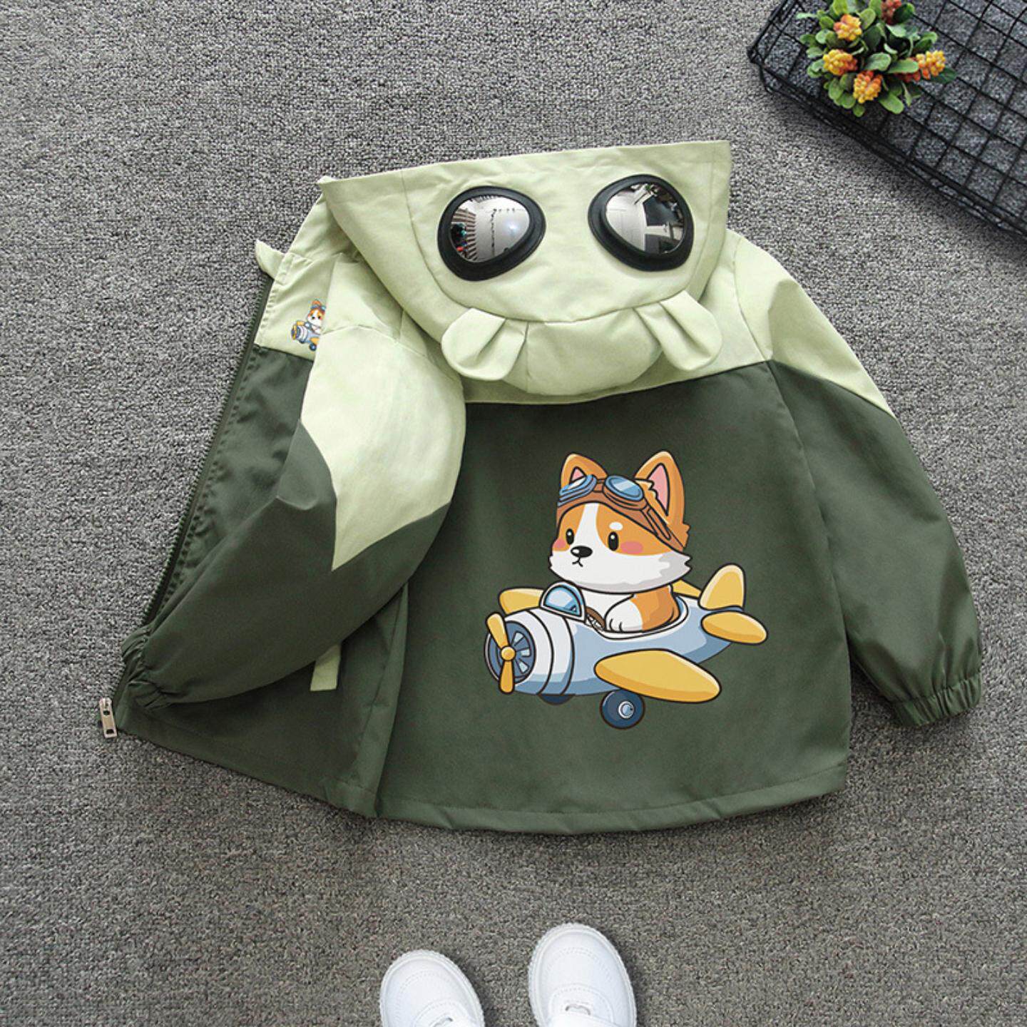 男童连帽外套2026新款春秋儿童春装帅气时髦潮酷小男孩棒球服春季