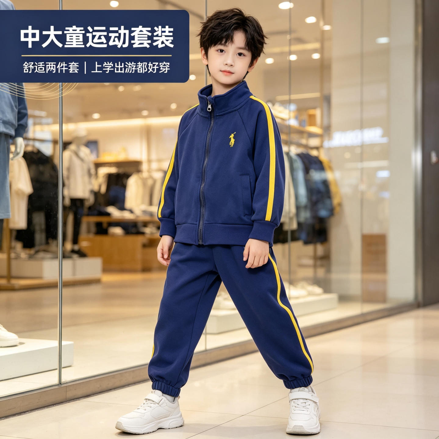 儿童棒球服套装春季新款两件套