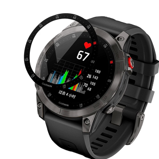 适用佳明fenix7手表膜fenix7/7x刻度金属Garminepix运动手表表圈飞耐时7s保护表高清佳明智能防刮保护钢化膜