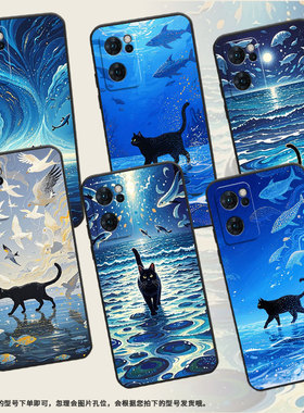 适用OPPOReno7Lite手机壳5G男女CPH2237软壳0pp0Reno7高级5G海外保护套PFDM00海洋生物Reno8硅胶8T磨砂壳