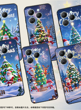 适用传音TecnoPova6Pro手机壳InfinixHot40保护套防摔Smart8欢乐圣诞Pova3耐磨LF7n男女款X6525磨砂壳