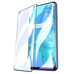 适用于realmev13钢化膜v3手机opporealmeV15全屏真我RealmeV3抗蓝光保护贴膜v5全包无白边opoo防指纹oopo