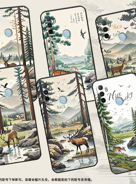 适用OPPOA1K手机壳CPH1923黑色A11s磨砂壳CPH1803森林梅花鹿A52020男女A3s软壳0pp0A7皮套A8高级A12保护套