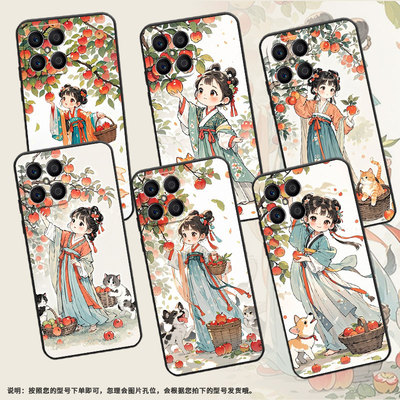 适用荣耀x5手机壳x5b全包边vne-lx1硅胶honorx5plus磨砂壳可爱画风x7耐磨vne-n41商务x6s荣耀x9时尚软壳