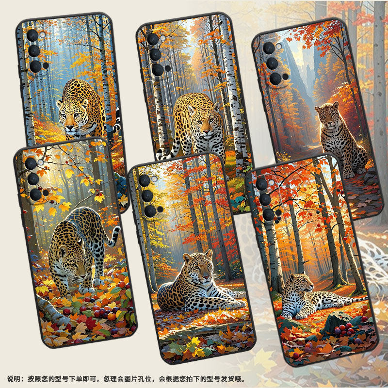 适用OPPOReno手机壳10x纯黑色PCCM00商务0pp0RenoAce保护套Ace2硅胶成年豹子Reno2高级PCKM70轻薄Reno5软壳