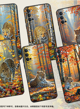 适用OPPOReno手机壳10x纯黑色PCCM00商务0pp0RenoAce保护套Ace2硅胶成年豹子Reno2高级PCKM70轻薄Reno5软壳