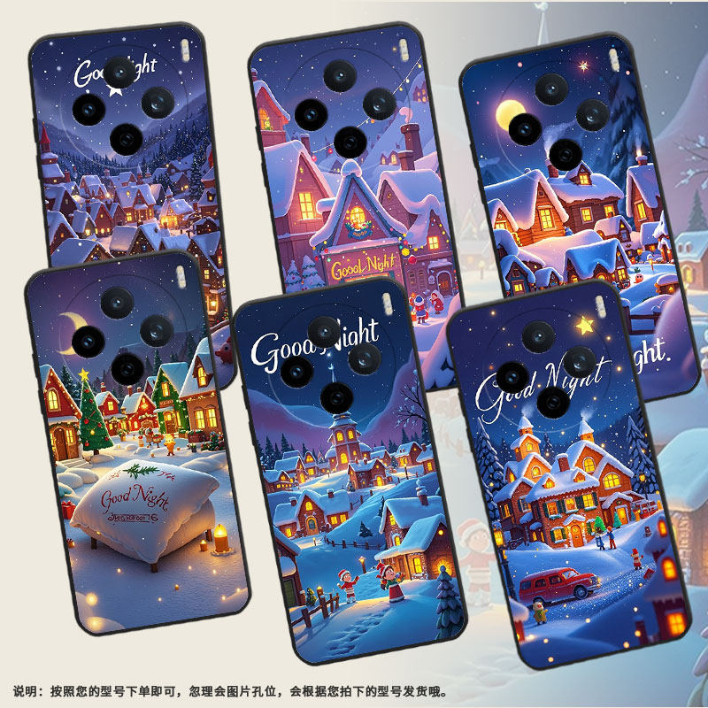 适用vivoX200Pro手机壳V2432viviY29T圣诞雪人V2452GA保护套vivoV50Lite硅胶X200s商务V2419A个性软壳