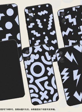 适用三星A13Lte手机壳三星A06商务时尚抽象几何三星A35磨砂壳防摔GalaxyA25超薄高级感全包边潮流保护套