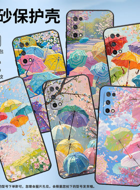 适用RealmeQ手机壳RMX2173高级感Q3超薄Q2软壳真我Q3s时尚RMX3142磨砂壳Q5防摔RMX3372五颜六色伞硅胶保护套