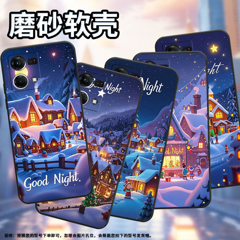 适用OPPOF1Plus手机壳F9超薄F3Plus防摔CPH1823圣诞雪人0pp0F11Pro/F17Pro保护套CHP2219硅胶F21Pro软壳