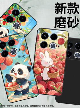 适用传音InfinixNote40Pro手机壳Note40中国风荔枝兔子磨砂壳InfinixNote40Pro+高级感X6852潮流保护套