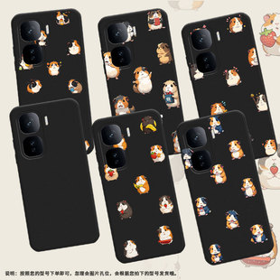适用LGK31手机气囊壳LGK22Plus高级LGK22手机壳LGK41s四角防摔Q版豚鼠全包边LGL355DL男女款商务保护套