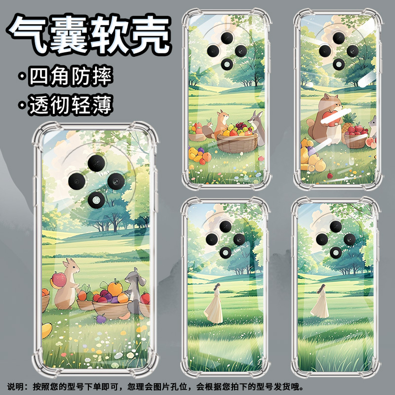 适用OPPOF9手机壳OPPOF9Pro防摔OPPOF11田野风景OPPOF11Pro气囊壳OPPOF15四角防摔全包边四角防摔商务保护套