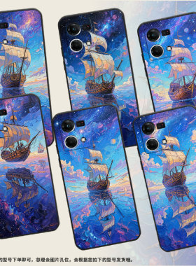 适用OPPOF1Plus手机壳F9Pro超薄F3Plus防摔CPH1823商务油画帆船0pp0F11Pro/F17保护套CHP2219硅胶F19软壳