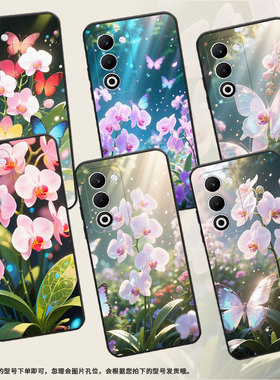 适用oppoa55g国际版手机壳f29/a5x国际版/reno14时尚k12s全包边findx8s阳光下的蝴蝶兰r7s防摔reno13pro商务