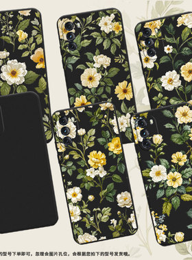 适用MOTOOne5GACE手机壳复古花卉高级感G2022磨砂壳MotorolaG5GPlus时尚摩托罗拉GPower2022中国风保护套