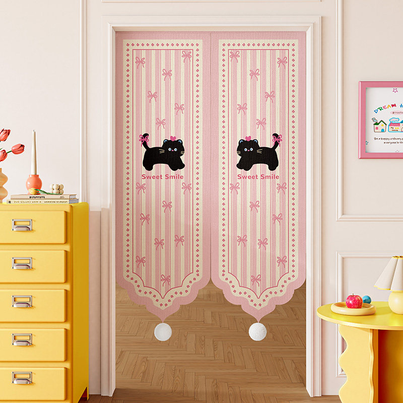 公主风儿童房异形门帘隔断帘卧室防隐私半帘卫生间免打孔遮挡布帘,居家布艺,门帘,淘宝优惠券,粉丝福利购,淘宝优惠卷