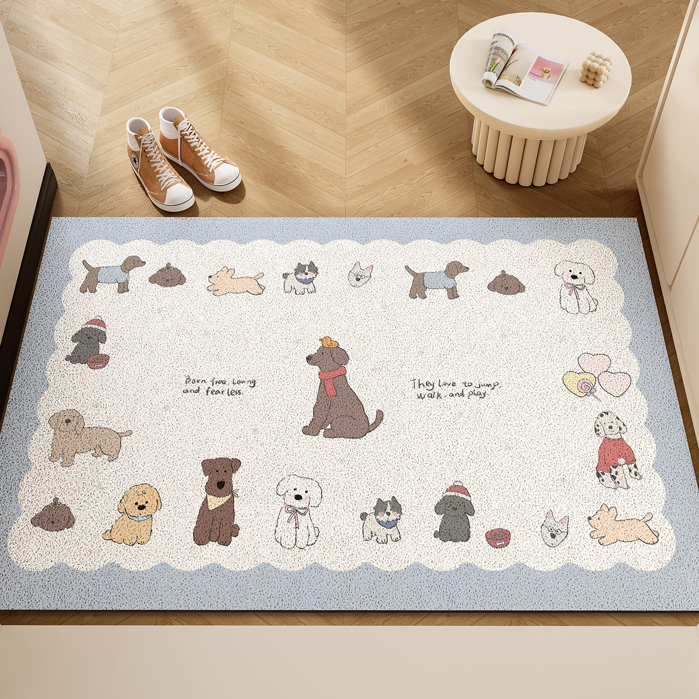 入户门地垫室外门口专用防滑丝圈脚垫门厅玄关耐脏进门可裁剪地毯