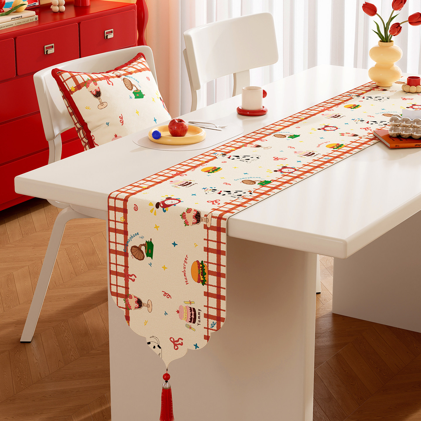 异形桌旗轻奢高端茶桌垫布红色喜庆茶席2026新款餐桌茶几长条桌布,居家布艺,桌旗,淘宝优惠券,粉丝福利购,淘宝优惠卷