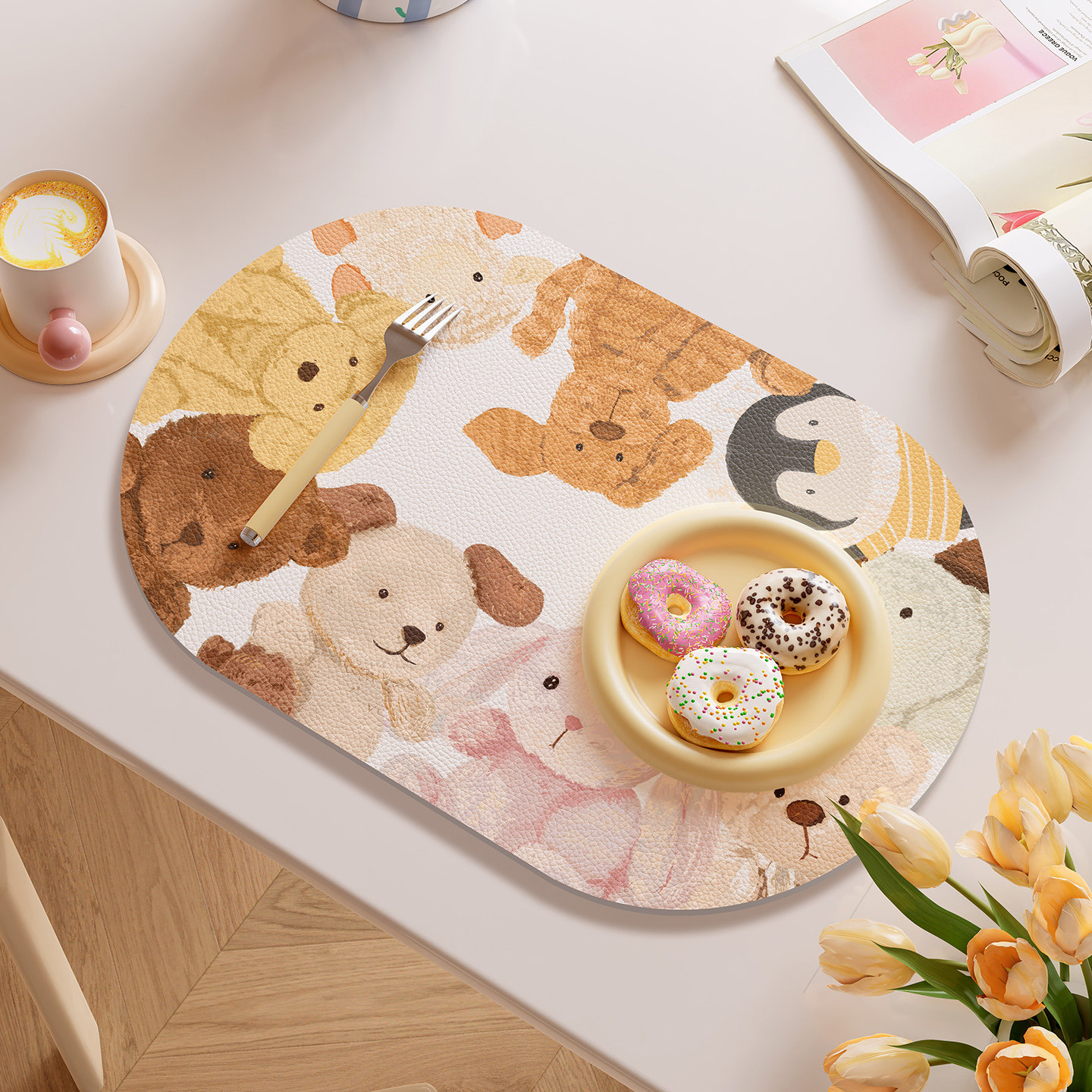 多巴胺餐垫2025新款防水防烫免洗桌垫家用咖啡机垫餐桌吧台隔热垫,居家布艺,餐垫,淘宝优惠券,粉丝福利购,淘宝优惠卷