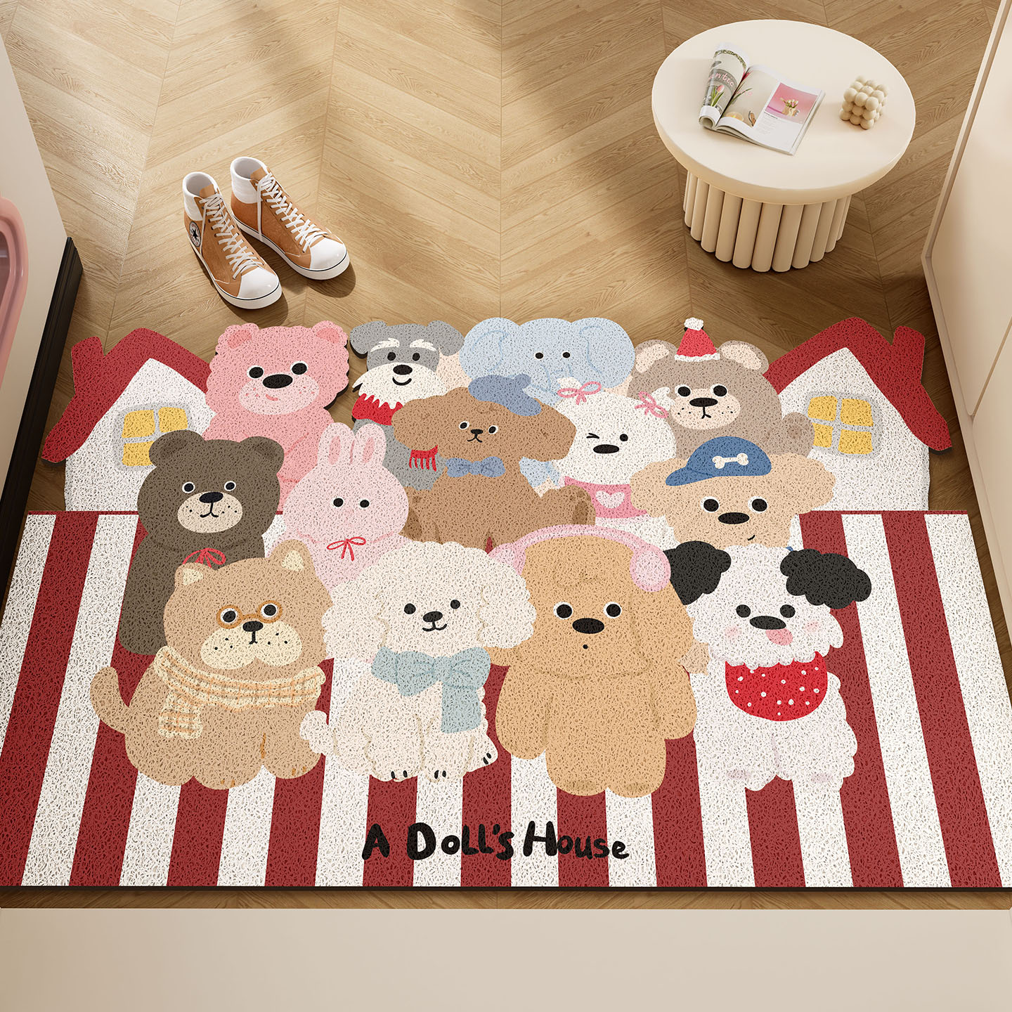 多巴胺小狗地垫入户门垫丝圈脚垫