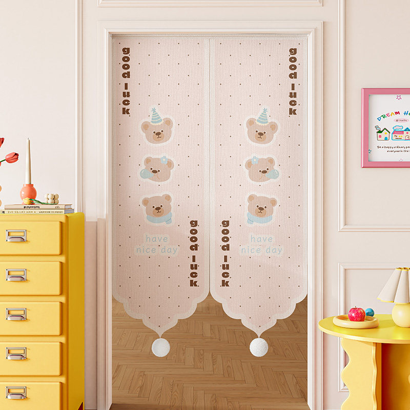 卡通异形门帘隔断帘儿童房卧室防窥短帘厕所卫生间遮挡帘厨房半帘,居家布艺,门帘,淘宝优惠券,粉丝福利购,淘宝优惠卷