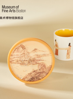 MFA波士顿美术博物馆礼遇东西系列长江万里图流沙杯垫教师节礼物