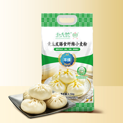 北大荒黄豆皮膳食纤维小麦粉5斤