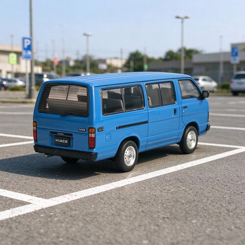 麦思迪1/64仿真丰田海狮Toyota H50合金面包车模型警车摆件礼物