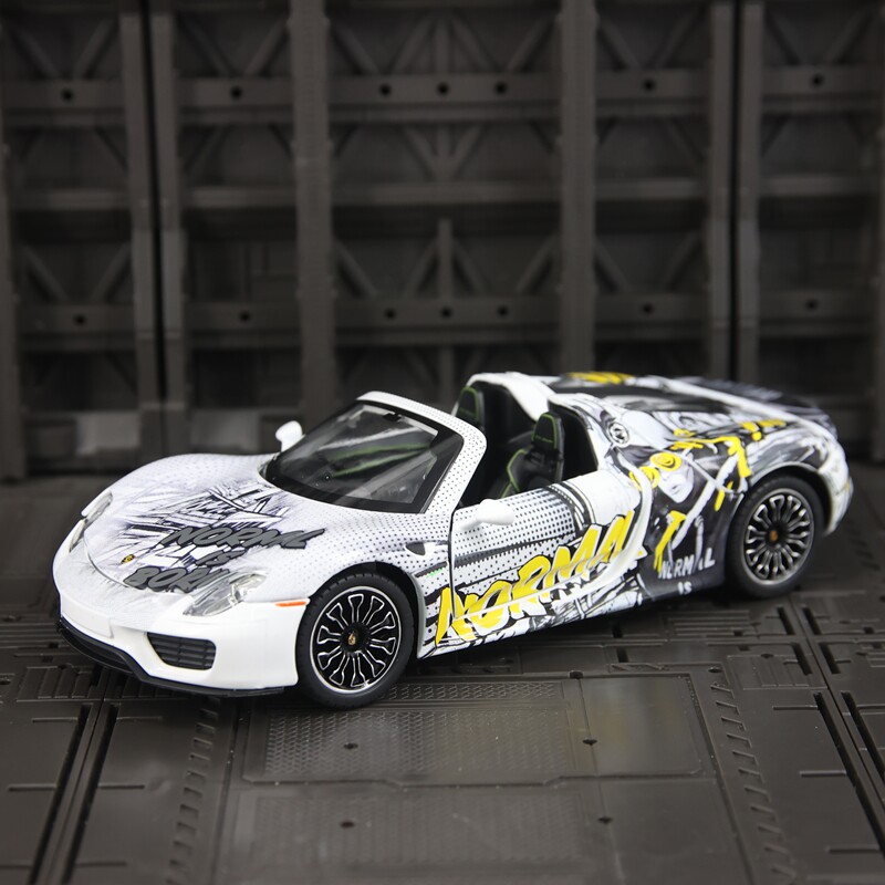 1:24仿真保时捷918 Spyder极品飞车联名款合金汽车模型摆件收藏