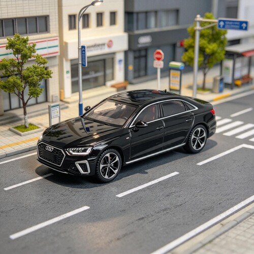 麦思迪1/64仿真奥迪A4L合金汽车模型轿车摆件收藏礼物送男朋友