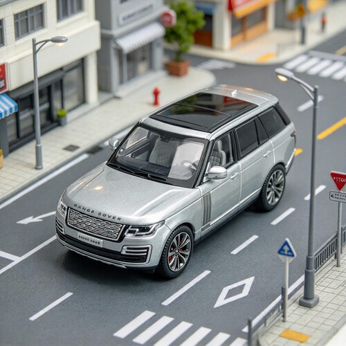 麦思迪1/64仿真Range Rover路虎揽胜合金车模摆件越野车迷你玩具